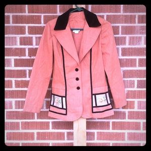 Super vintage blazer orangey color